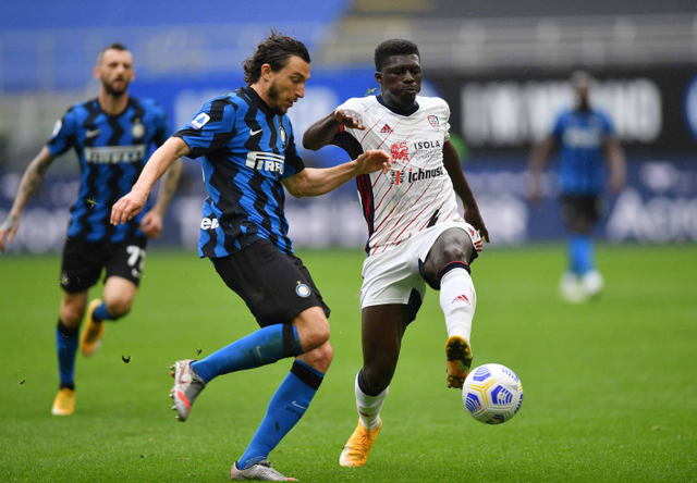 Pertandingan Serie A antara Inter Milan melawan Cagliari di San Siro, Milan, Italia - 11 April 2021. Foto: Daniele Mascolo/REUTERS