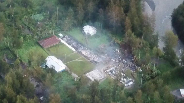Pembakaran sekolah di Beoga, Puncak Papua. (Dok istimewa) 