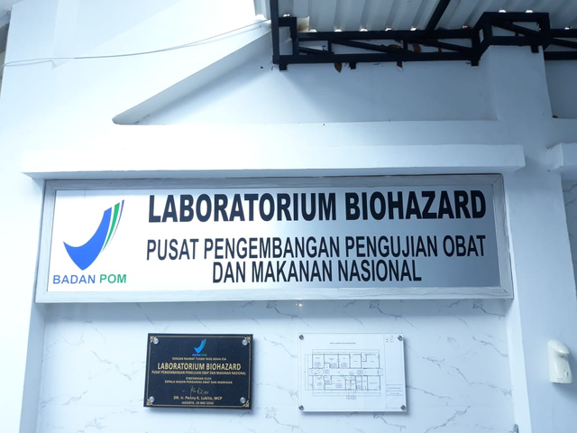 Laboratorium Biohazard BPOM (Foto dokumen pribadi)
