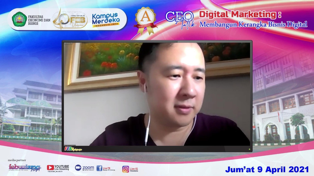 CEOTalk bertajuk "Membangun Kerangka Bisnis Digital" dengan narasumber kondang Denny Santoso (Expert, Digital Marketer, Founder dan CEO Tribelio.com).