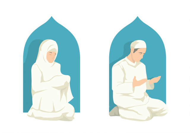 ilustrasi doa setelah sholat tarawih, sumber gambar: https://www.freepik.com/