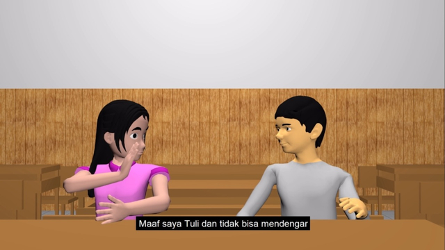 Cuplikan film Isyaratku karya mahasiswa ABK Undika.
