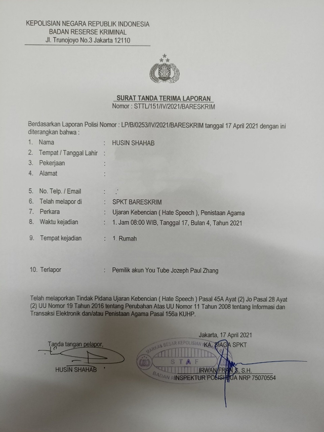Nama Asli Jozeph yang Ngaku Nabi ke-26: Shindy Paul Soerjomoeljono (485248)