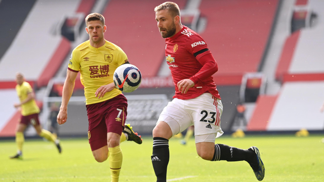 Pertandingan Premier League antara Manchester United melawan Burnley di Old Trafford, Manchester, Inggris - 18/4/2021. Foto: Pool via REUTERS