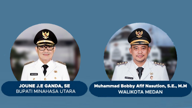 Bupati Minahasa Utara dan Wali Kota Medan