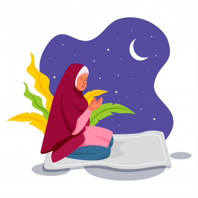 ilustrasi tentang puasa ramadhan, sumber gambar: https://www.freepik.com/