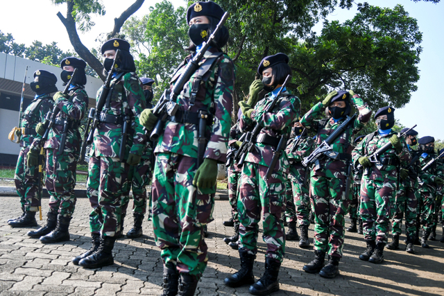 Ilustrasi TNI Wanita Foto: Galih Pradipta/ANTARA FOTO