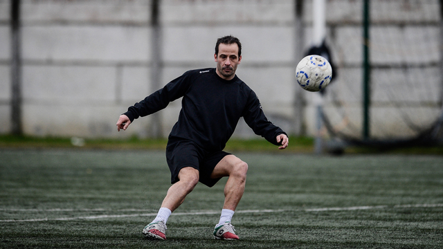 Ludovic Giuly, eks pemain Barcelona dan Timnas Prancis.
Foto: JEFF PACHOUD/AFP