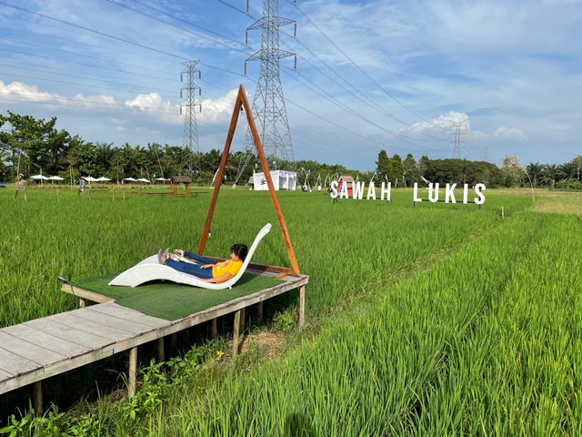 Menikmati Hamparan Hijau di Sawah Lukis, Sambil Menunggu Waktu Berbuka Puasa (354042)