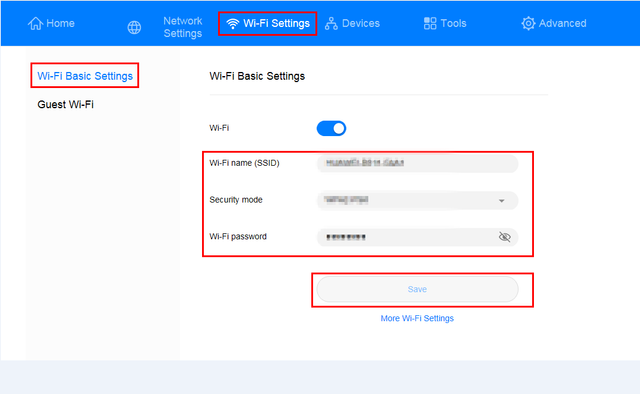 sandi router huawei