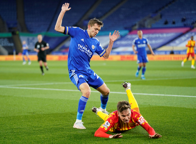 Pertandingan antara Leicester City vs West Bromwich Albion di King Power Stadium, Leicester, Inggris. Foto: Tim Keeton/Reuters