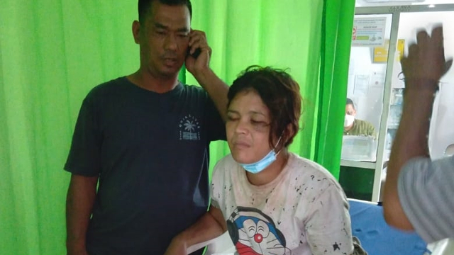 Korban penganiayaan pacar di Kota Medan. Foto: Dok. Istimewa