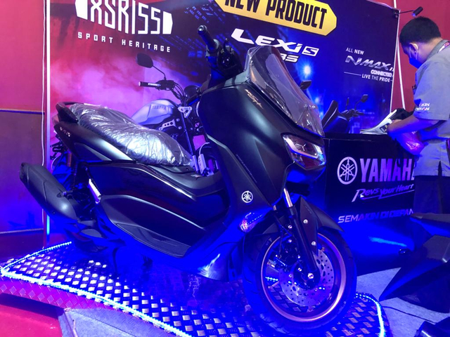 Yamaha NMax di IIMS Hybrid 2021. Foto: Bangkit Jaya Putra/kumparan