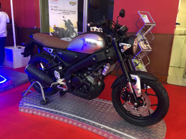 Yamaha XSR 155 di IIMS Hybrid 2021. Foto: Bangkit Jaya Putra/kumparan