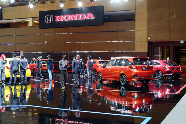 Booth Honda di IIMS Hybrid 2021. Foto: Aditya Pratama Niagara/kumparan