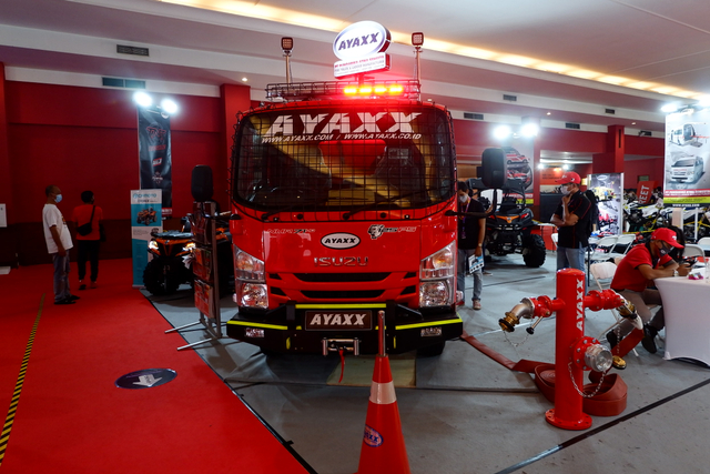 Truk pemadam kebakaran di IIMS Hybrid 2021. Foto: Aditya Pratama Niagara/kumparan