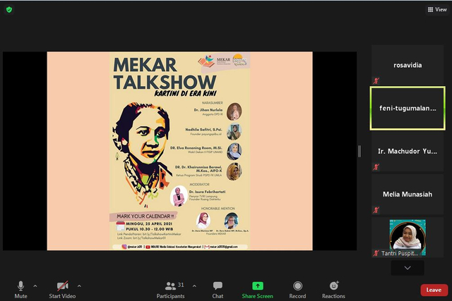 Dorong Perempuan Lebih Percaya Diri, Mekar Ajak Teladani Kartini (1260533)