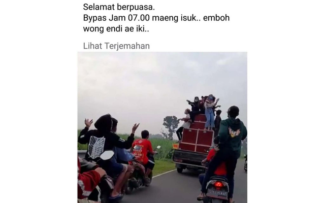 Viral, Video Sekelompok Remaja di Jombang Berjoget di Atas Mobil Pikap