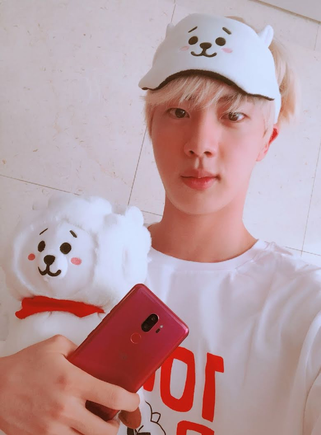 bts jin rj doll