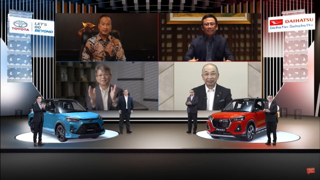 Toyota Raize dan Daihatsu Rocky resmi meluncur di Indonesia, Rabu (28/4). Foto: Dok. Istimewa