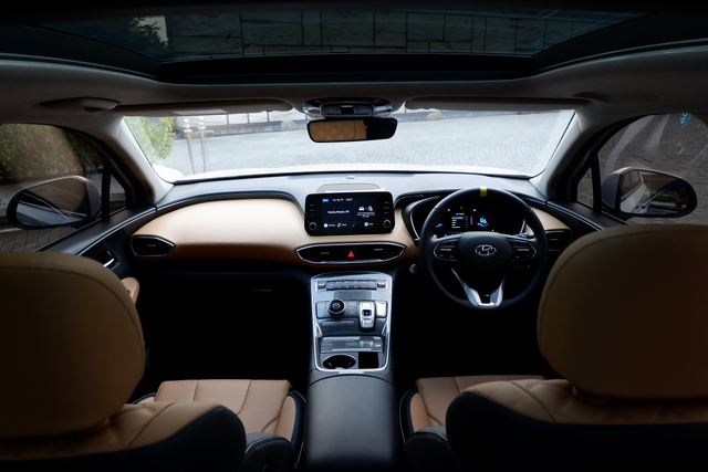 Interior new Hyundai Santa Fe. Foto: Aditya Pratama Niagara/kumparan