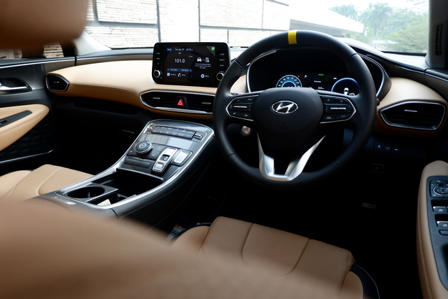 Interior new Hyundai Santa Fe. Foto: Aditya Pratama Niagara/kumparan