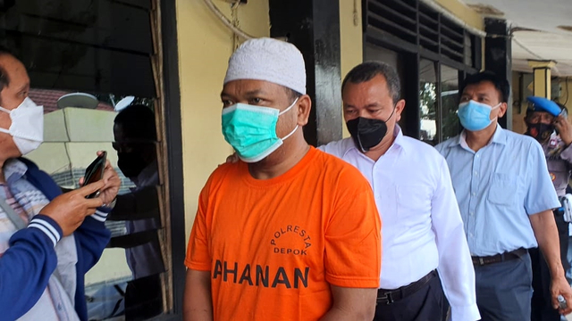 Ustaz Adam Ibrahim, penyebar kebohongan babi ngepet di Depok, ditangkap polisi. Foto: Dok. Istimewa