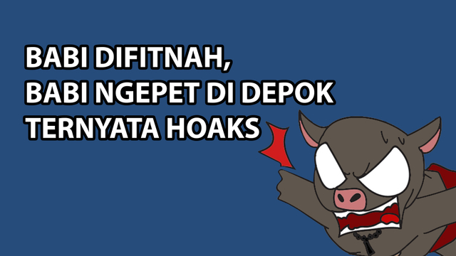 Komik: Babi Difitnah, Babi Ngepet di Depok Ternyata Hoaks