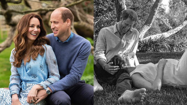 Sama-sama Pose di Taman, Ini Beda Foto William dan Kate dengan Harry & Meghan. Foto: Instagram @kensingtonroyal