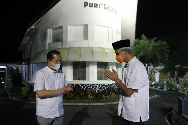 Duta Besar Indonesia untuk Turki, Lalu Muhammad Iqbal bertemu Gubernur Jateng, Ganjar Pranowo.