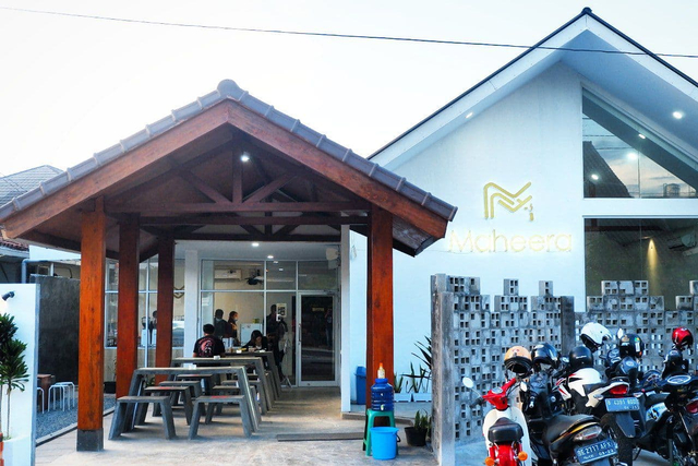 Maheera Coffe Bandar Lampung di Jalan Way Umpu Nomor 34 Pahoman, Minggu (2/5) | Foto : Sidik Aryono/ Lampung Geh