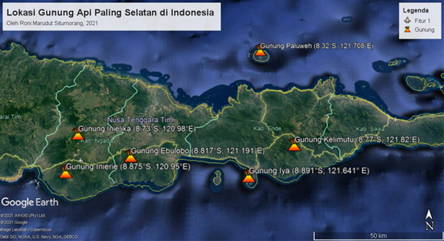 Fakta Geologis Menarik Gunung Api Iya, Gunung Api Aktif Paling Selatan Indonesia (42356)