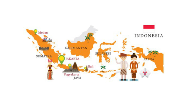 Ilustrasi Bentuk Keberadaan Wilayah Indonesia sebagai Wawasan Nusantara. Sumber : shutterstock.com