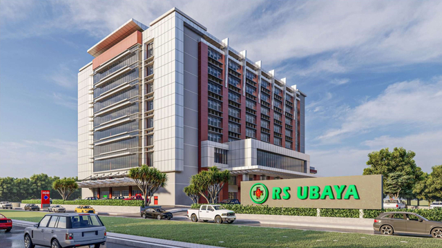 Desain RS Ubaya dengan konsep smart hospital.