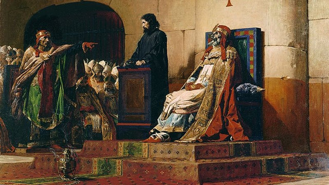Ilustrasi Sidang Jenazah atau Synodus Horrenda. | Wikimedia Commons