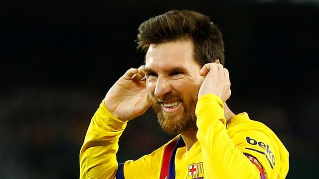 Potret penyerang Barcelona, Lionel Messi. (Foto: Marcelo del Pozo/REUTERS)