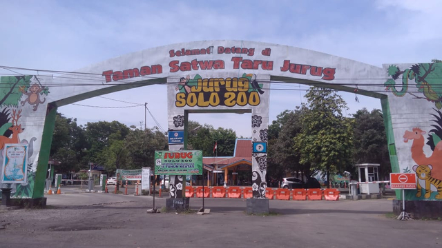 Salah satu tempat wisata di Kota Solo, Taman Satwa Taru Jurug. (dok)