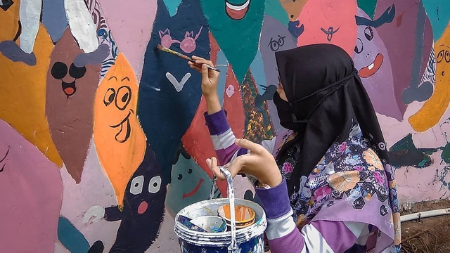 Ngabuburit Kreatif ala Anak Muda Kie Art di Purbalingga. Dok IG @kieartcartoonschool