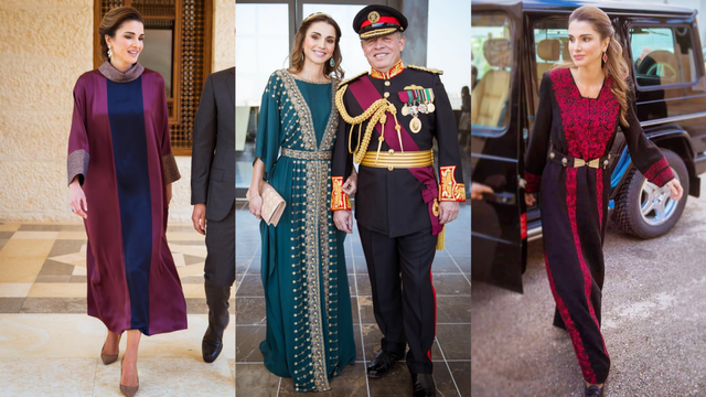 Inspirasi Gaya Lebaran Pakai Kaftan & Gamis ala Ratu Rania dari Yordania. Foto: dok. Instagram