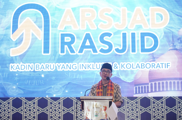 Waketum Kadin Indonesia, Arsjad Rasjid saat menghadiri silaturahmi sekaligus buka puasa bersama dengan pengurus Kadin Sulawesi Tenggara di Hotel Claro, Kota Kendari, Foto: Istimewa.