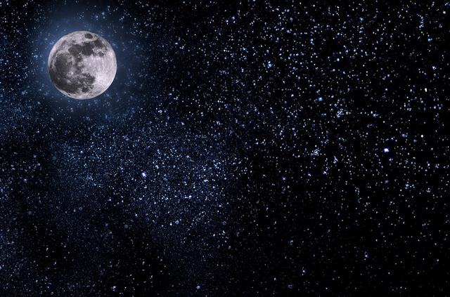 Ilustrasi bulan dan bintang, dok: pixabay