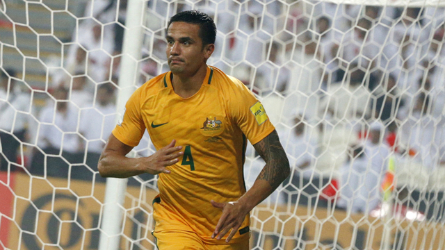 Eks pemain Everton asal Australia, Tim Cahill. Foto: KARIM SAHIB / AFP