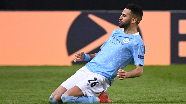 Riyad Mahrez, pemain Man City asal Aljazair. Foto: Anne-Christine POUJOULAT/AFP