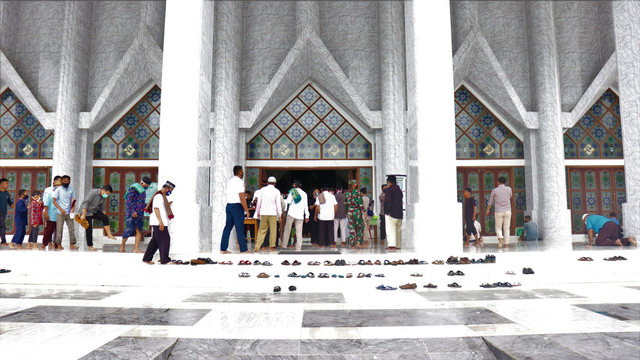 Masjid Agung Alkautsar Kota Kendari. Foto: Dok kendarinesia.
