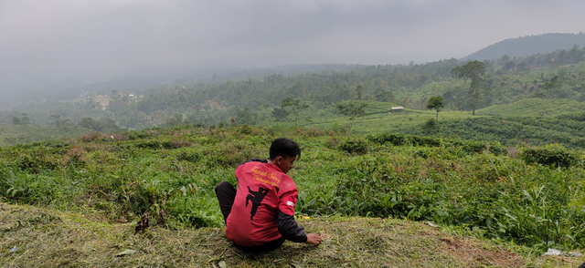Kegiatan wellness tourism di atas gunung burangrang, Jawa Barat.