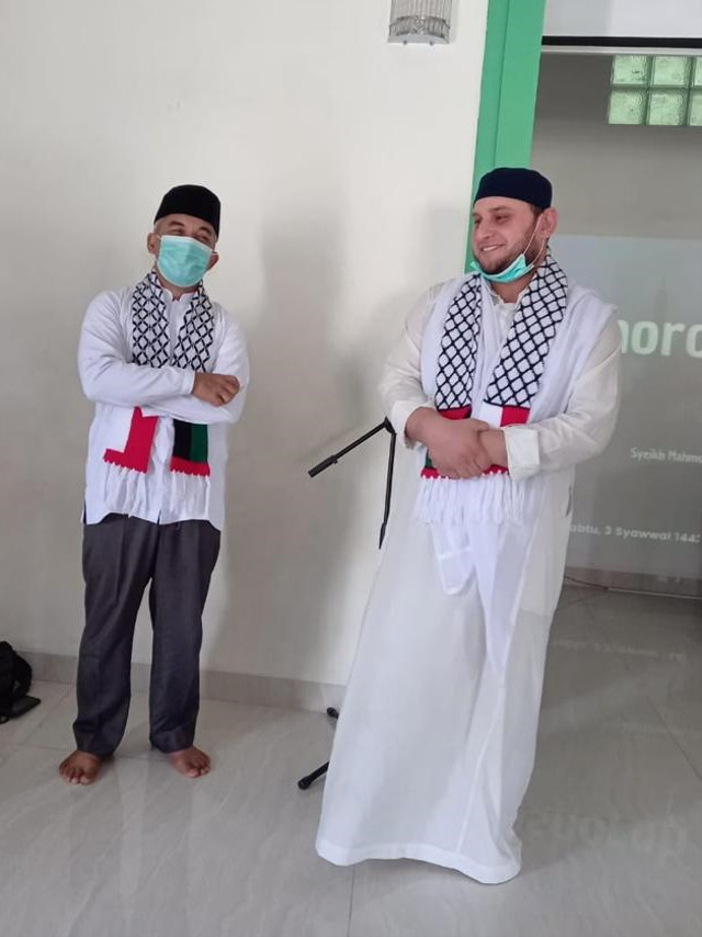 Ceramah dan pengumpulan saat acara peduli Palestina di Musala Al Barokah, Depok. Foto: Dok. Musala Al Barokah