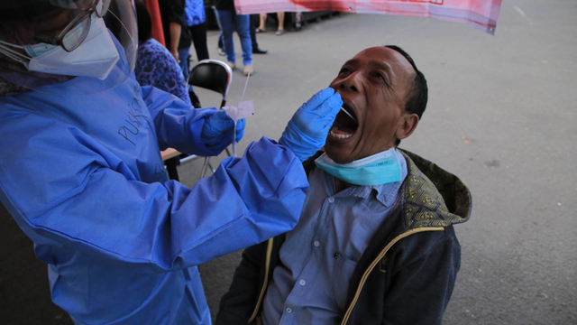 Pemudik di Tangerang dites antigen secara acak.
Foto: Dok. Istimewa