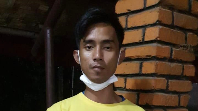 Pelaku perampokan dan pemerkosa di Bekasi, Rangga Tias Saputra, saat ditangkap.  Foto: Dok. Istimewa