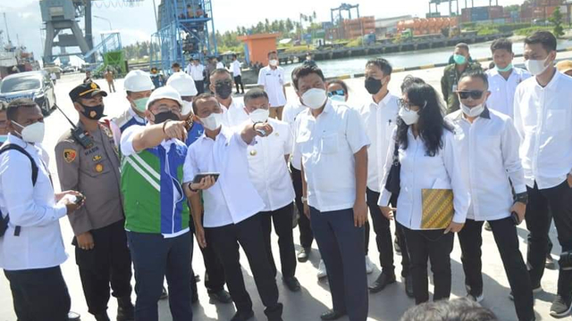 Menteri Investasi Bahlil Lahadalia mengunjungi KEK Palu, Rabu 19 Mei 2021. Foto: Humas Pemkot Palu
