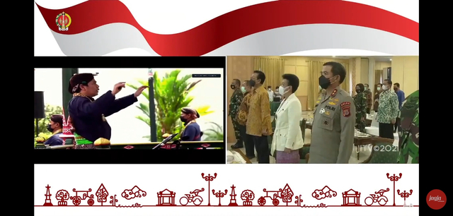 Suasana peluncuran Gerakan Indonesia Raya Bergema. Foto: Youtube/JITV
